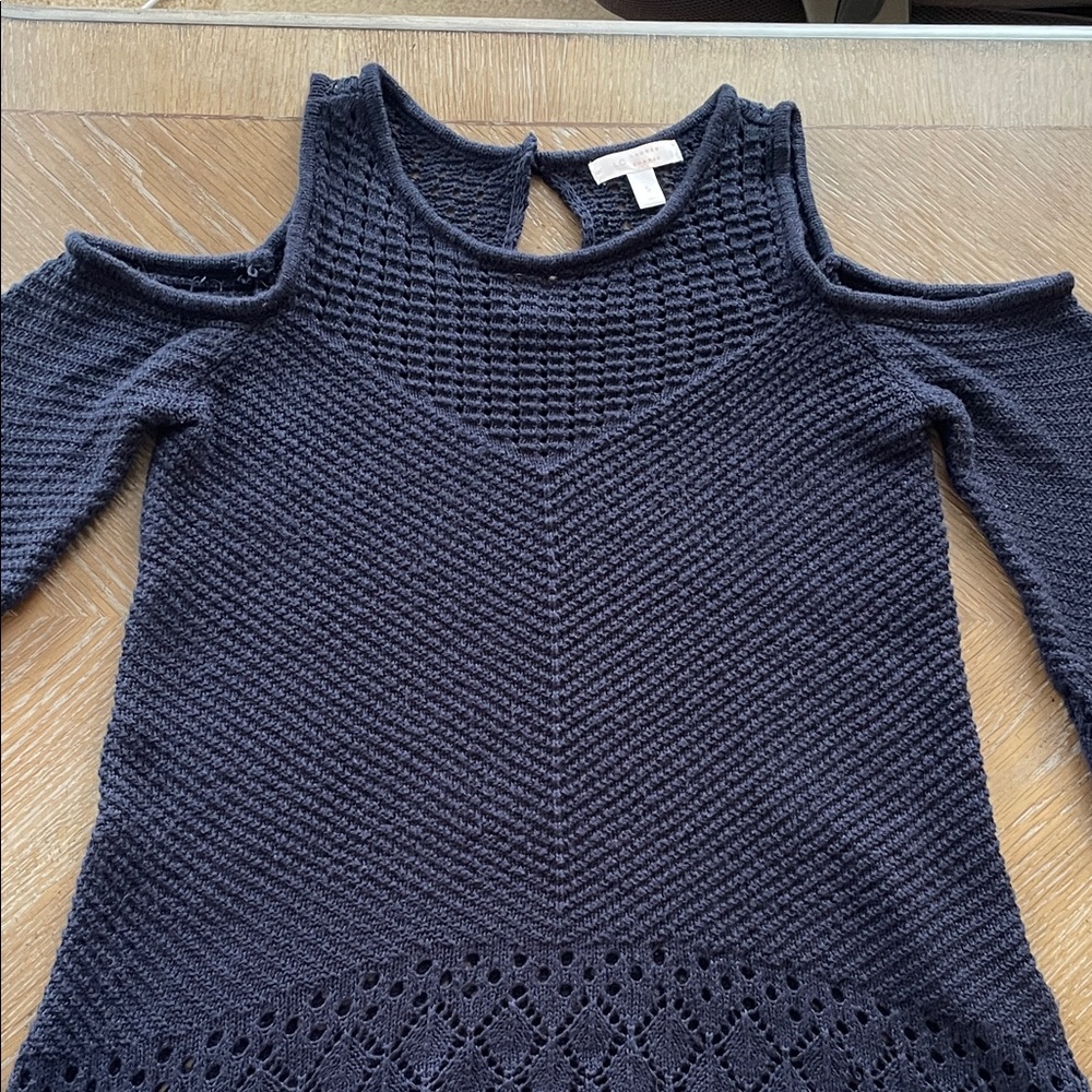 LC Lauren Conrad Cold Shoulder Sweater
